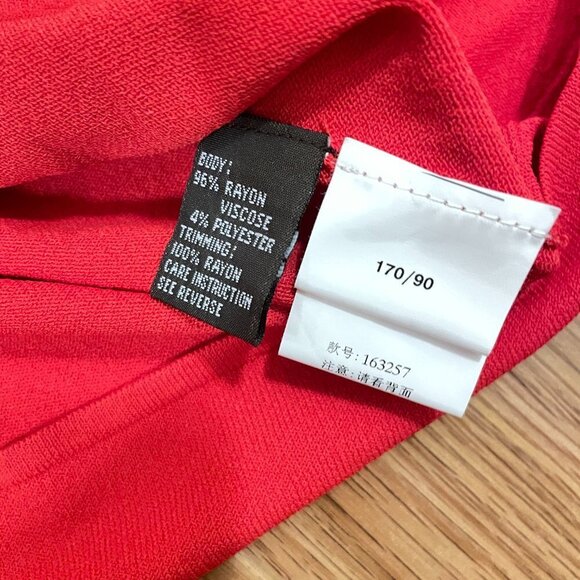 Episode Vintage Red Flowy Blouse with Rope Detailing - M - Picture 6 of 12